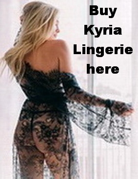 Black lacy lingerie from Kyria