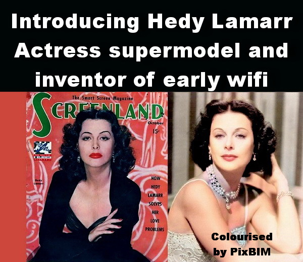 Hedy Lamarr Actress Supermodel and inventor of early wifi